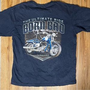 Born Bad Motorcycle Shirt SMALL black Out Of Bounds